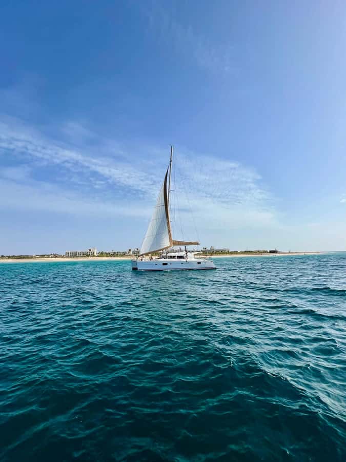 3-hour Catamaran Adventure on the waters of Sal Island - From your hotel to the beach