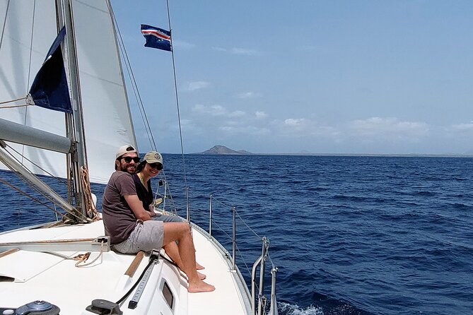3 Hours Yacht Sailing Activity in Cabo Verde, Santa Maria - The snorkeling stop and underwater Jesus monument