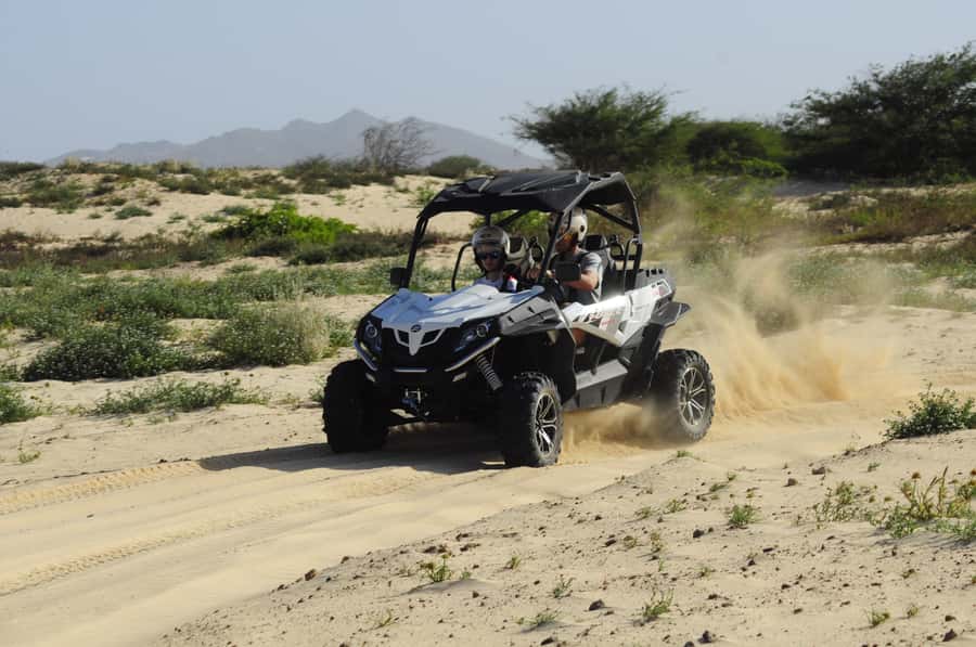 Boa Vista Island: Dunes, Desert &Sal Rei 4WD Buggy Adventure - Passing through Sal Rei and reaching Bahia de Estoril