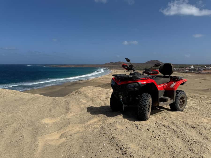 Cape Verde: São Vicente Island 4x4 Quad Tour - Baía das Gatas brings a welcome swim