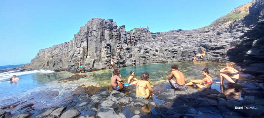 Discover the Black Sand Beach+the Natural Pool - Cliff views, ocean photographs, and small surprises