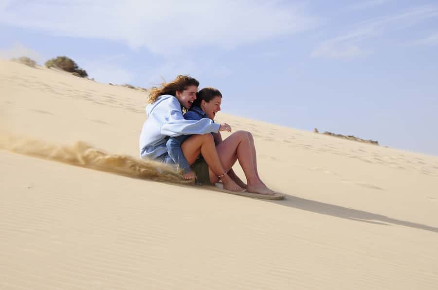 From Boa Vista: Sandboarding Adrenaline down the big Dunes - Who will enjoy this most?