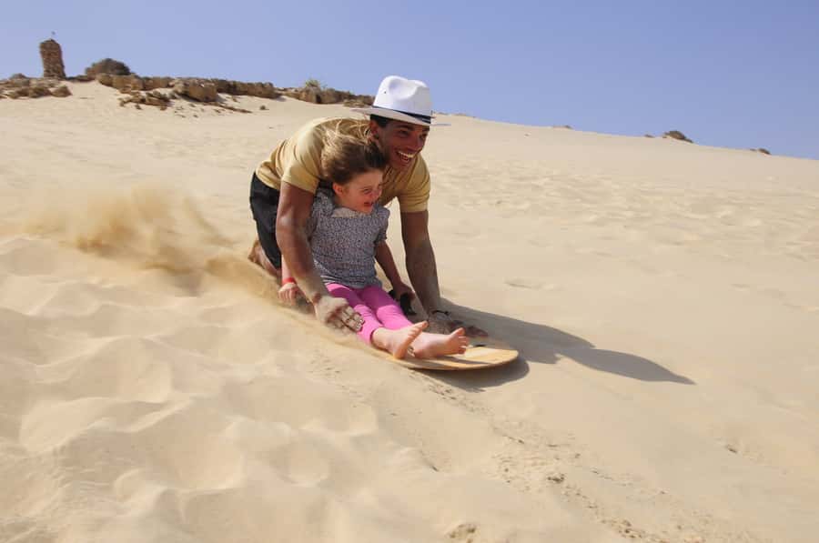From Boa Vista: Sandboarding Adrenaline down the big Dunes - Your first lesson on a sandboard