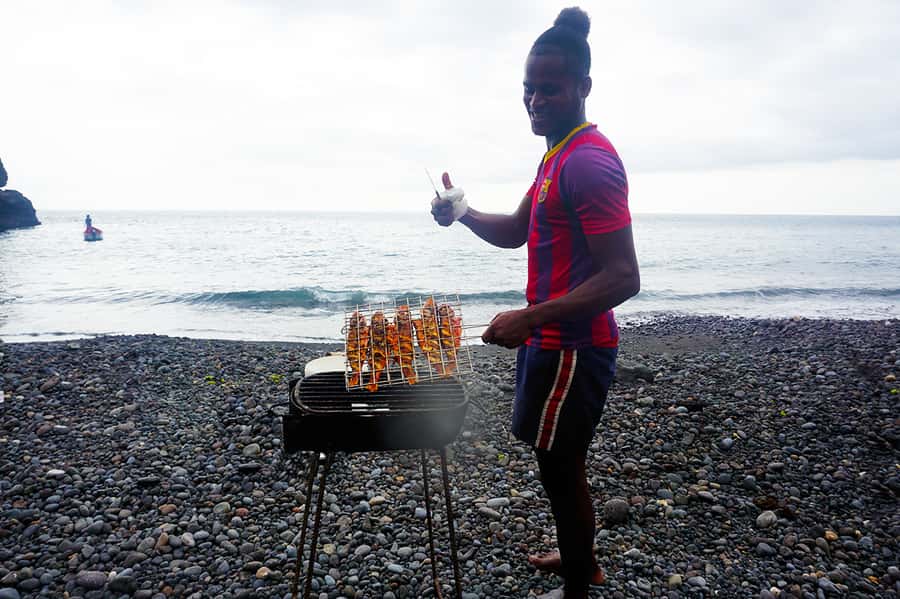 From Praia: Boat Trip, Snorkeling, Cave & BBQ on the Beach - From Praia to Assomada and Ribeira da Barca