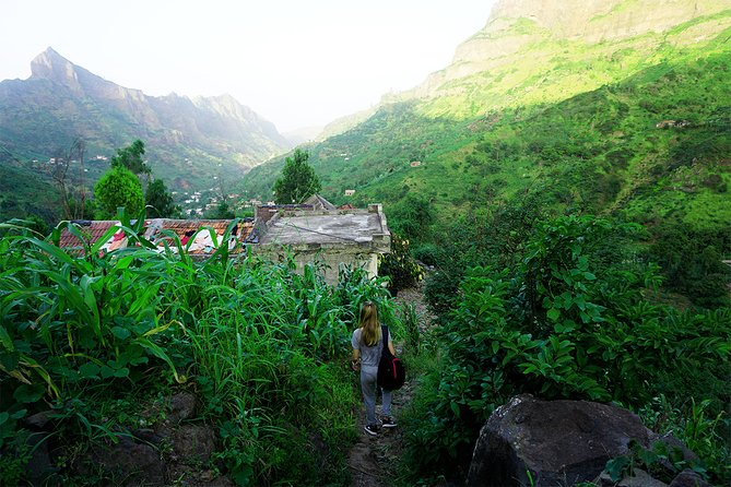 From Praia: Serra Malagueta to Principal Valley Hike & Lunch with a Local Family - Principal Valley, farms, and small hillside homes