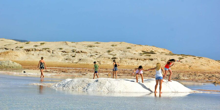 From Sal Island: Blu eye, Salt lake, Lemon Sharks & Palmeira - Buracona and the Blue Eye