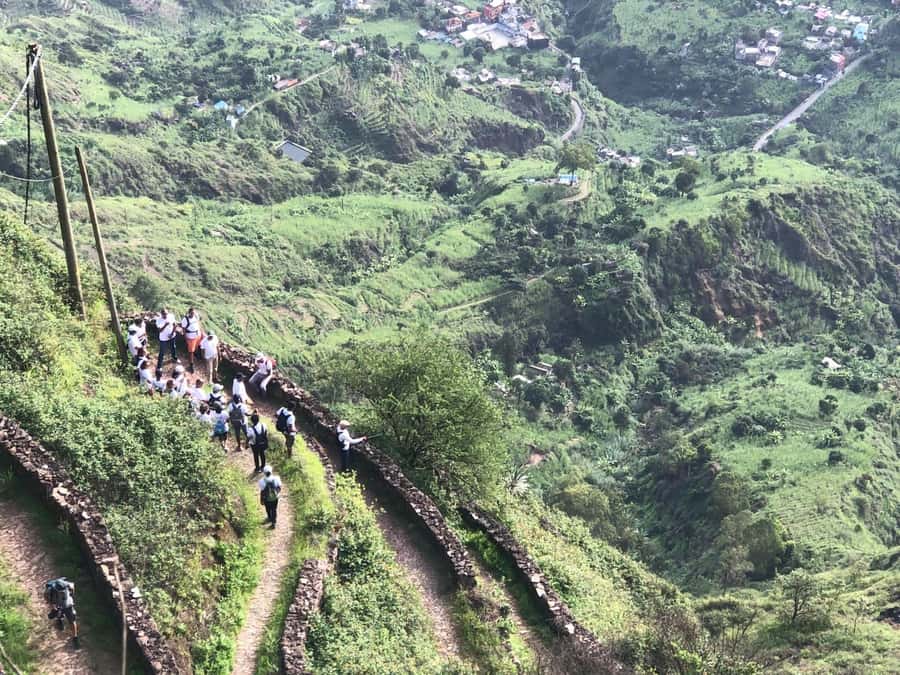 Hike from the Cova Volcano Crater to Ribeira Paúl - Casa Cova and the Volcano at 1,100 Metres