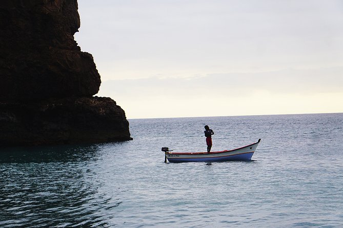 Ribeira da Barca: Boat Trip to the Cave, Snorkeling and BBQ on the beach - A fish barbecue on a black-sand beach