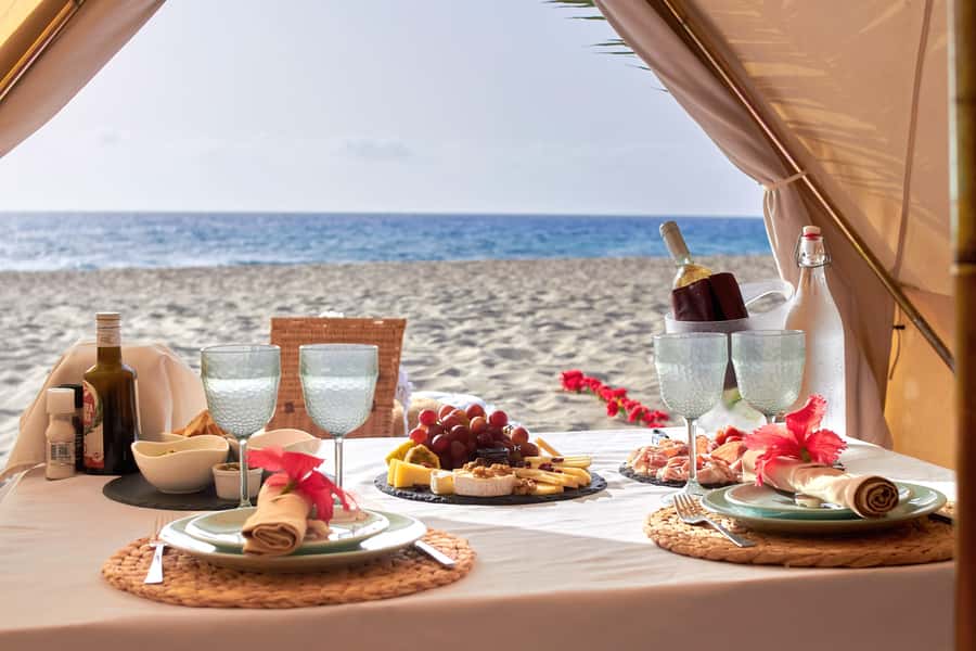 Romantic Sunset Experience with Glamping Silver Pack - What the $205 price is really buying