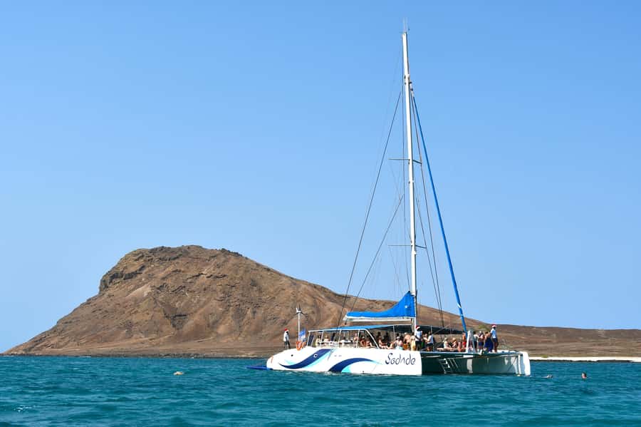 Sal: All-Inclusive Half-Day Lounge Catamaran Cruise - Hotel pickup and the start of the four-hour cruise