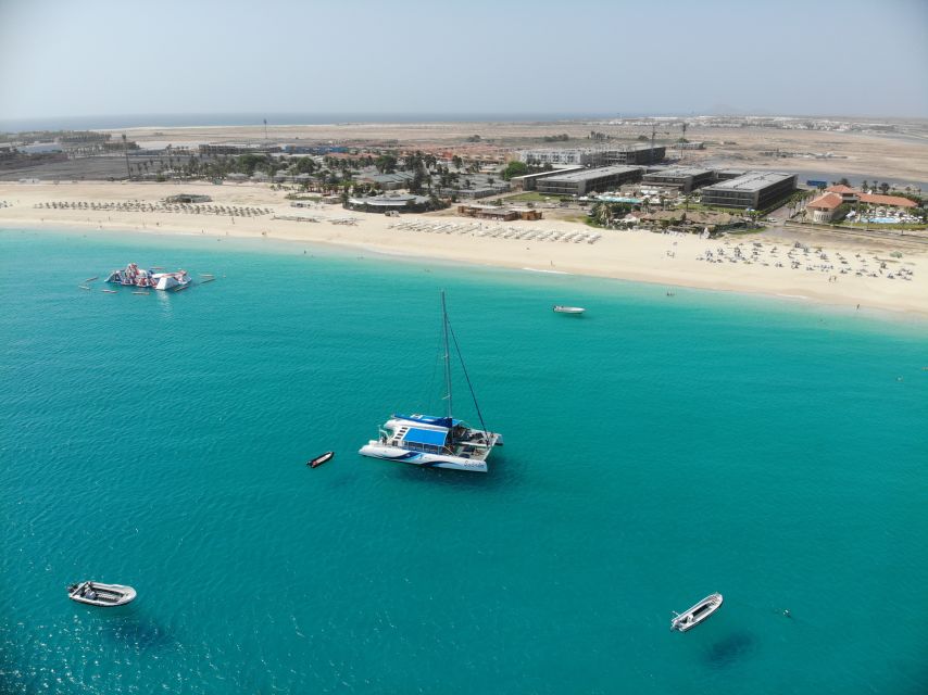 Sal: All-Inclusive Half-Day Lounge Catamaran Cruise - The return trip becomes a Cape Verdean party