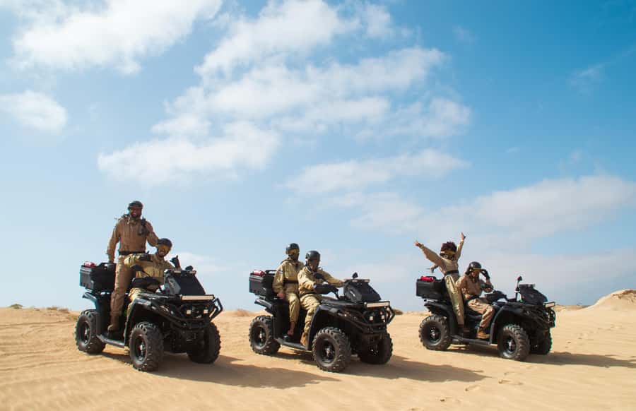 Sal Island: 2-Hour ATV Quad Desert Adventure - The guides and safety setup