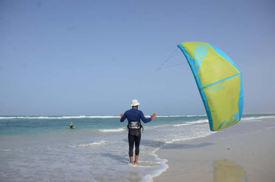 Sal: Kitesurfing Lessons - Your first two hours: from kite control to body dragging