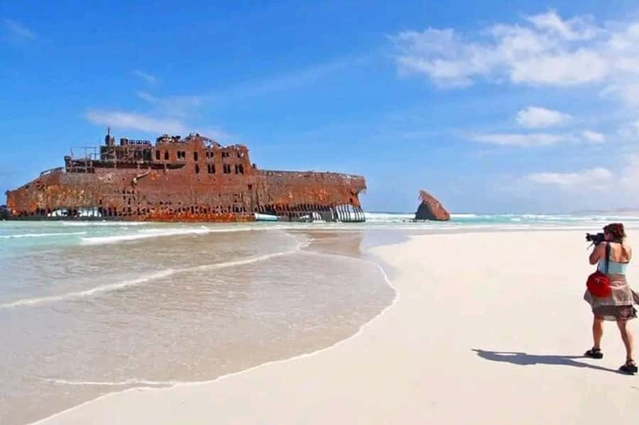 Sal Rei, Santa Monica Beach, Caves, Dunes & Shipwreck Tour - Pickup, vehicles, and the feel of the road