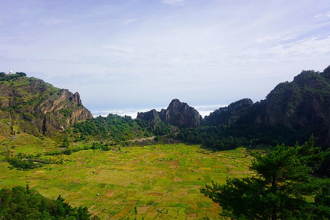 Santo Antão: Full-day Island Tour & Visit to Cova de Paúl Volcano Crater - Paul Valley combines farming and grogue