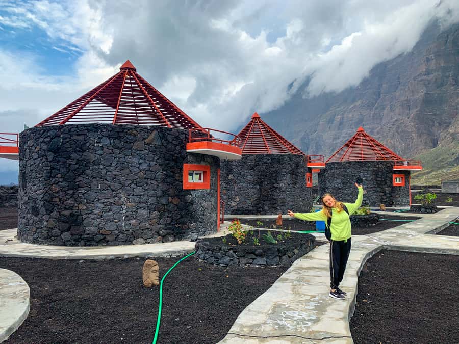 São Filipe: Fogo Volcano with Wine and Cheese Tasting - Walking among houses built from eruption rock