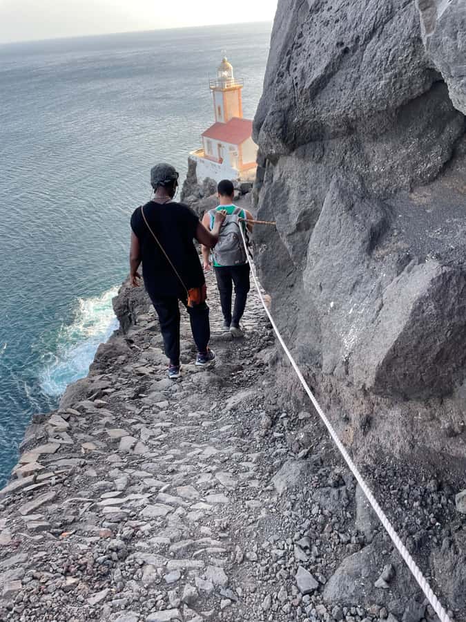 Sunset Hike to Lighthouse, Dona Amélia - Arriving at Dona Amélia Lighthouse