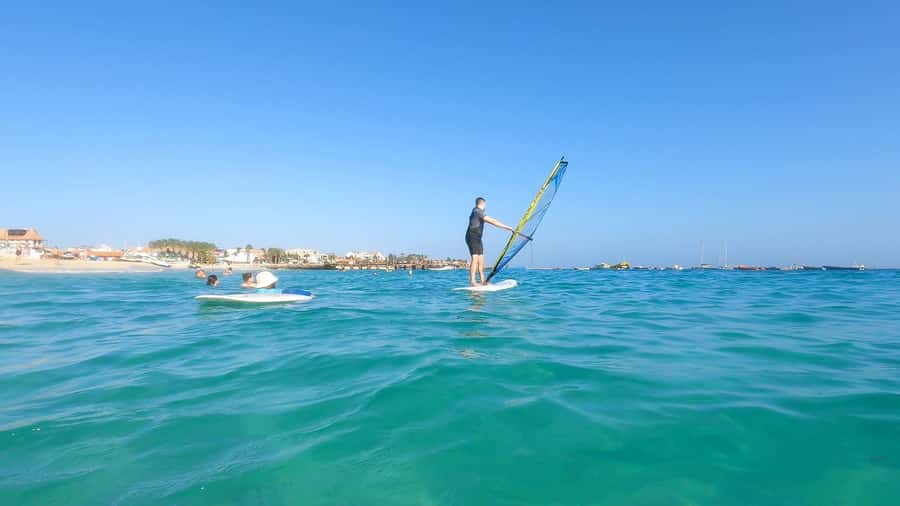Windsurf Lessons - Starting at the Surf Hub Cabo Verde shop